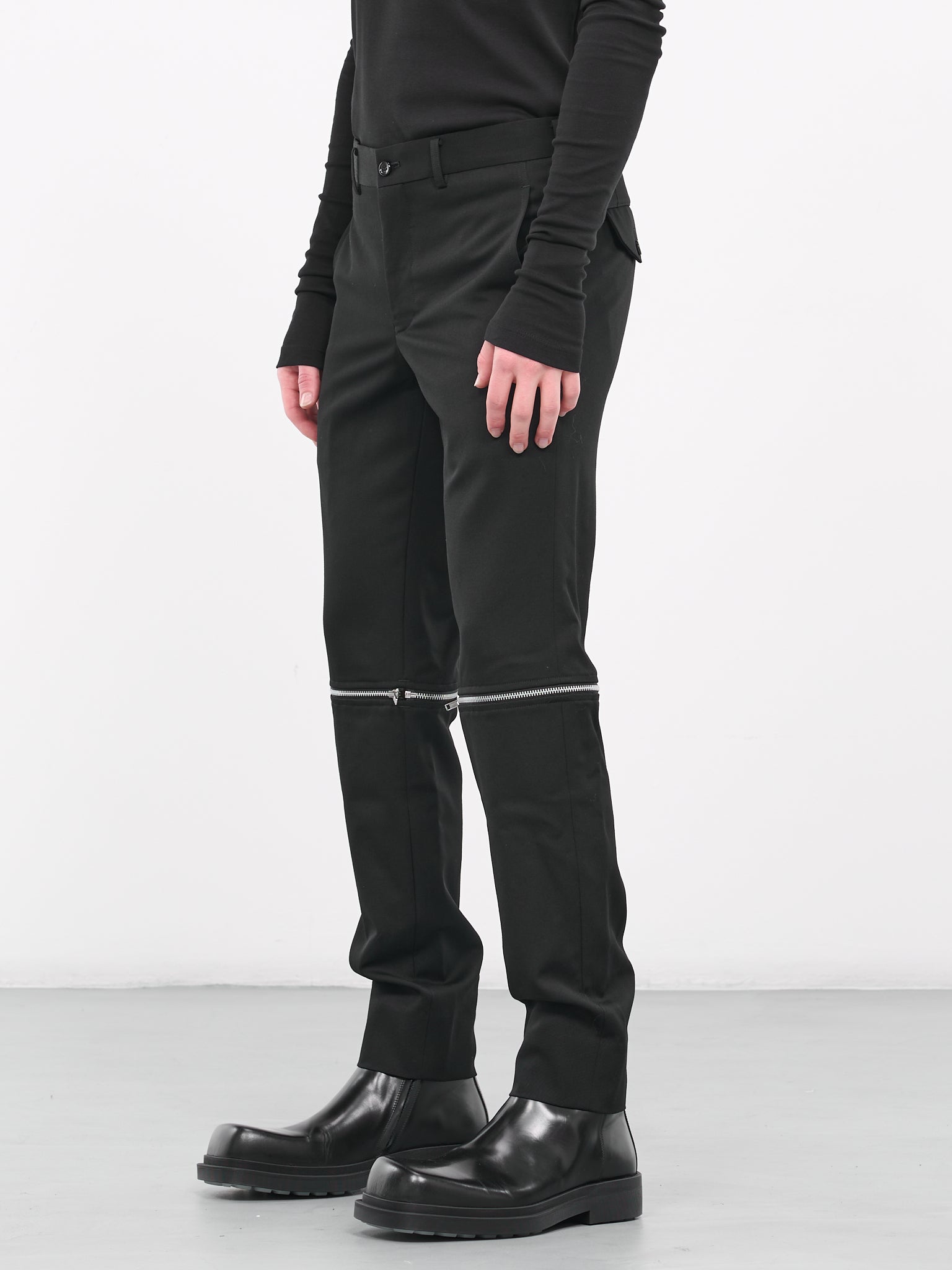Zip Trousers (PL-P033-051-BLACK)