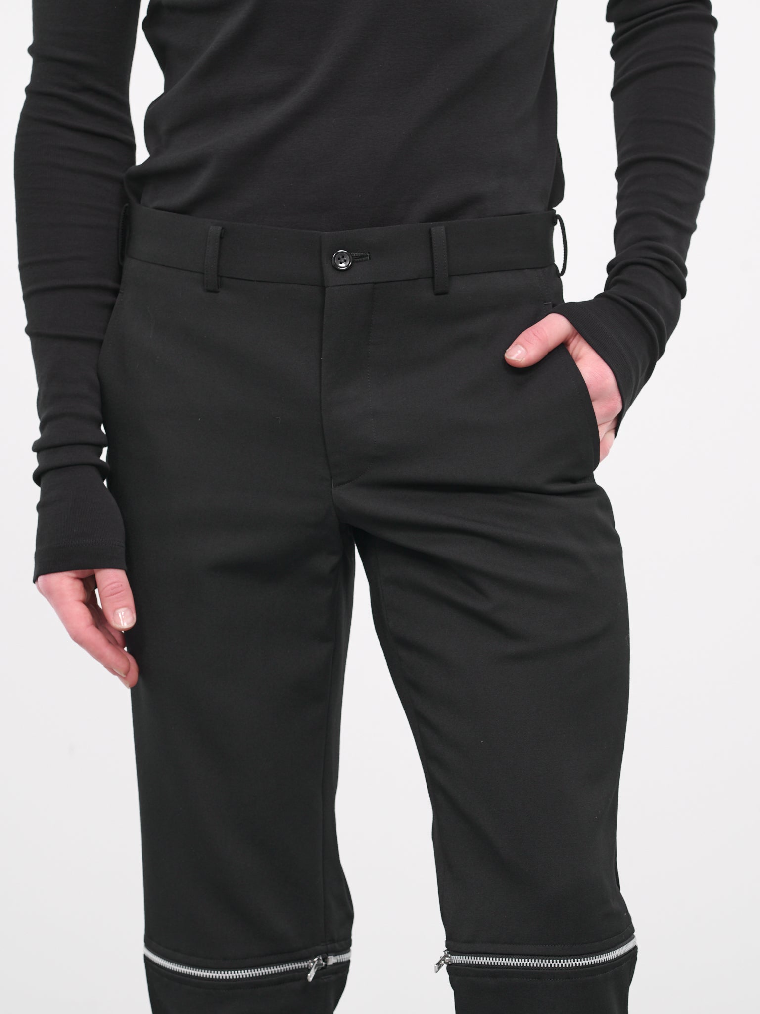 Zip Trousers (PL-P033-051-BLACK)