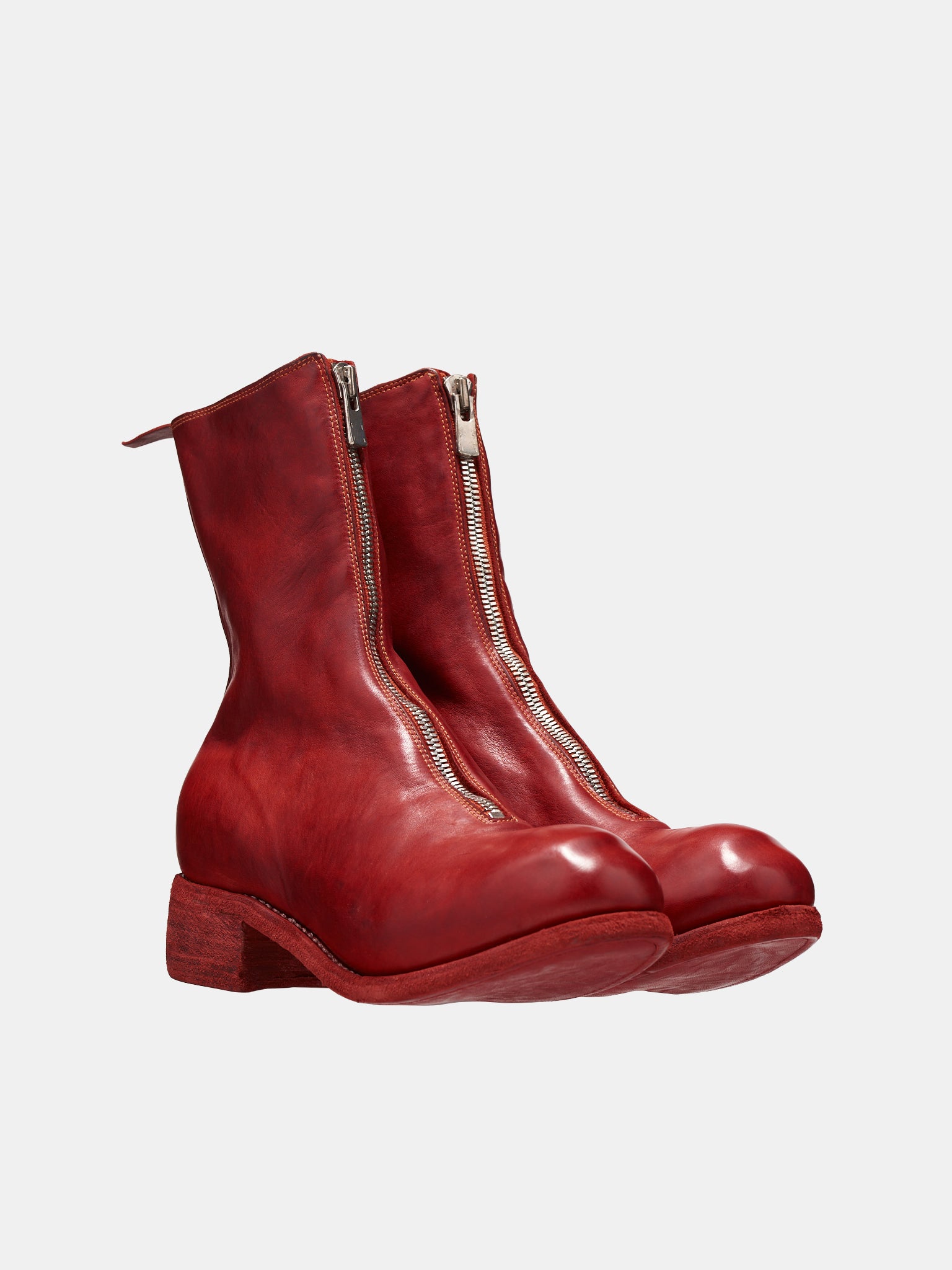 PL2 Horse Leather Boots (PL2-HORSE-FULL-GRAIN-RED)