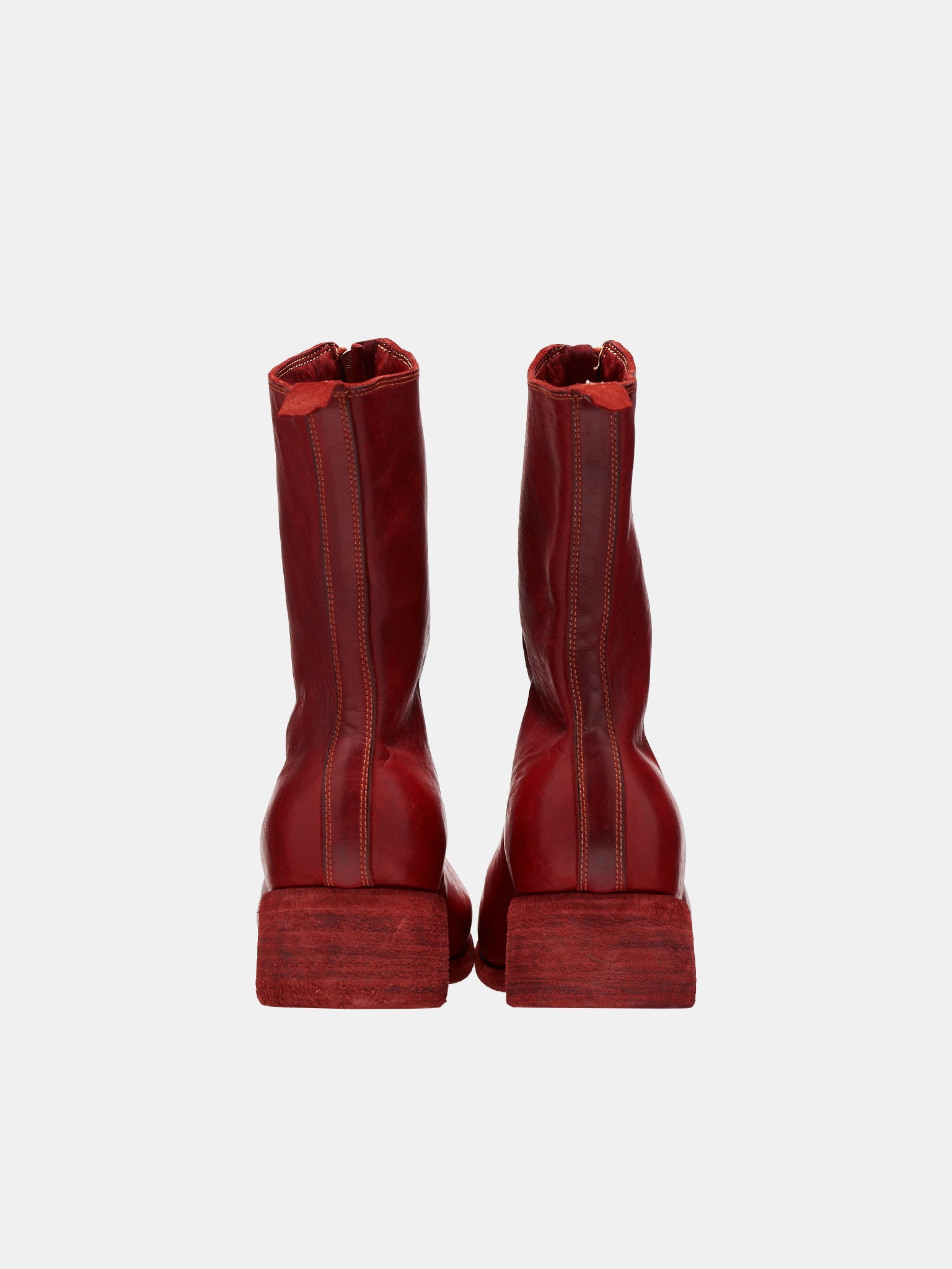 PL2 Horse Leather Boots (PL2-HORSE-FULL-GRAIN-RED)