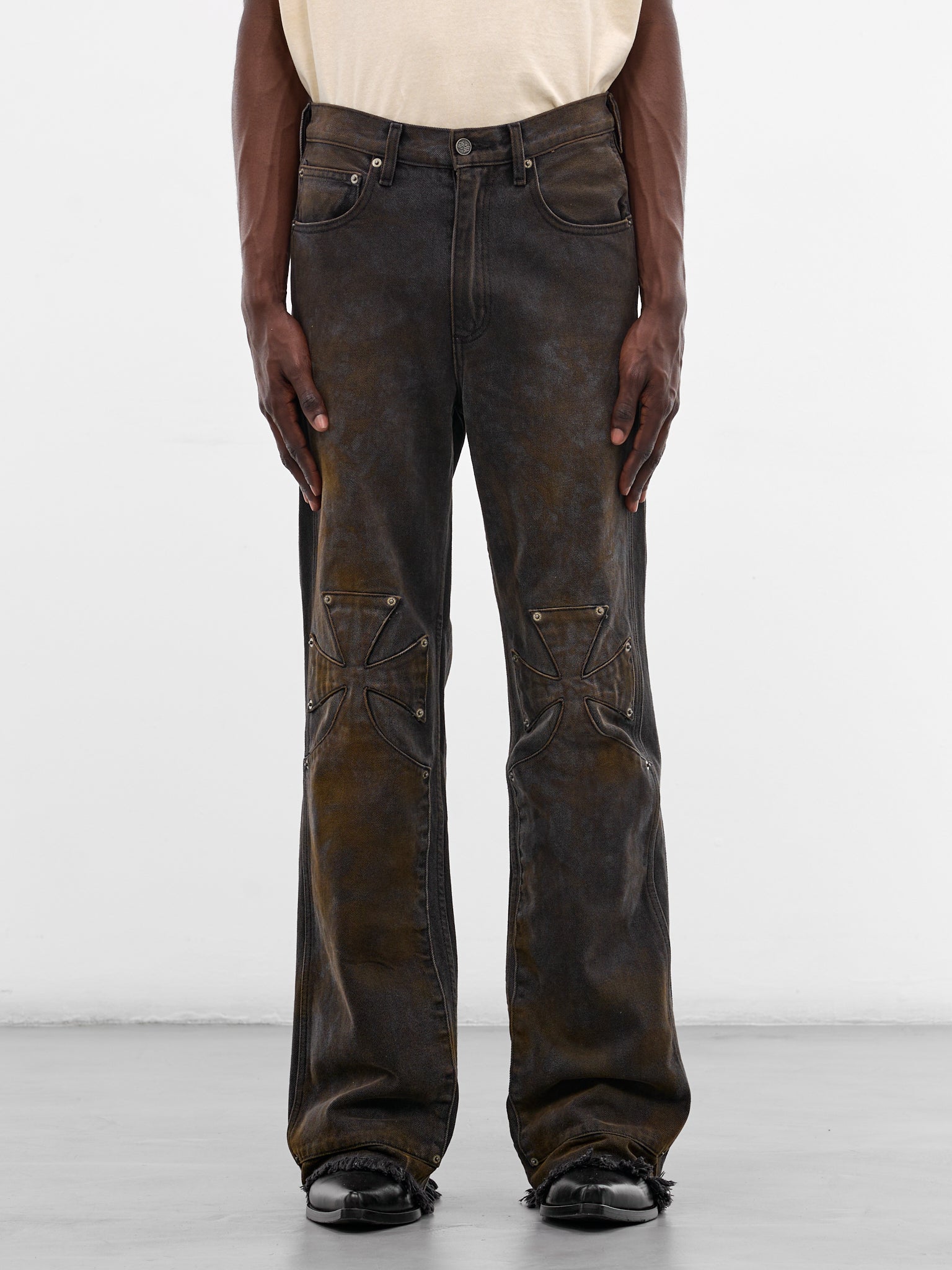 Dirty Black Chopper Carpenter Pants (PNT01-DBLK-DIRTY-BLACK)