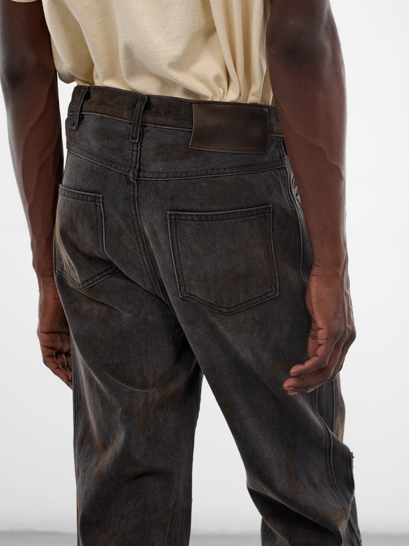 Dirty Black Chopper Carpenter Pants (PNT01-DBLK-DIRTY-BLACK)