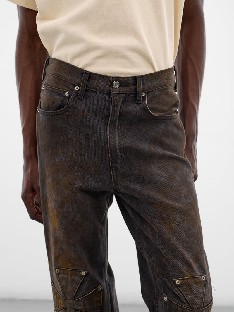 Dirty Black Chopper Carpenter Pants (PNT01-DBLK-DIRTY-BLACK)