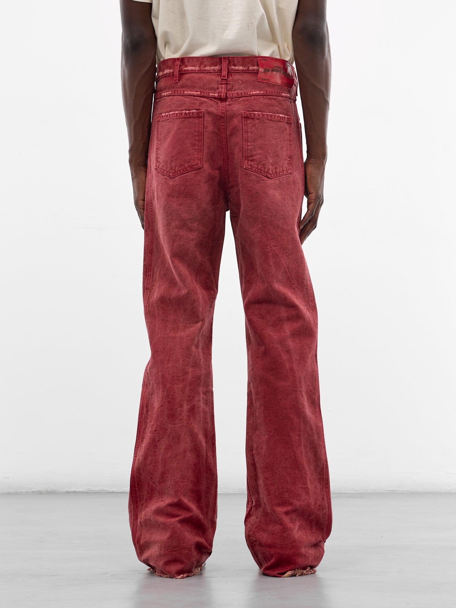 Red Distressed Chopper Carpenter Pants (PNT01-RED)