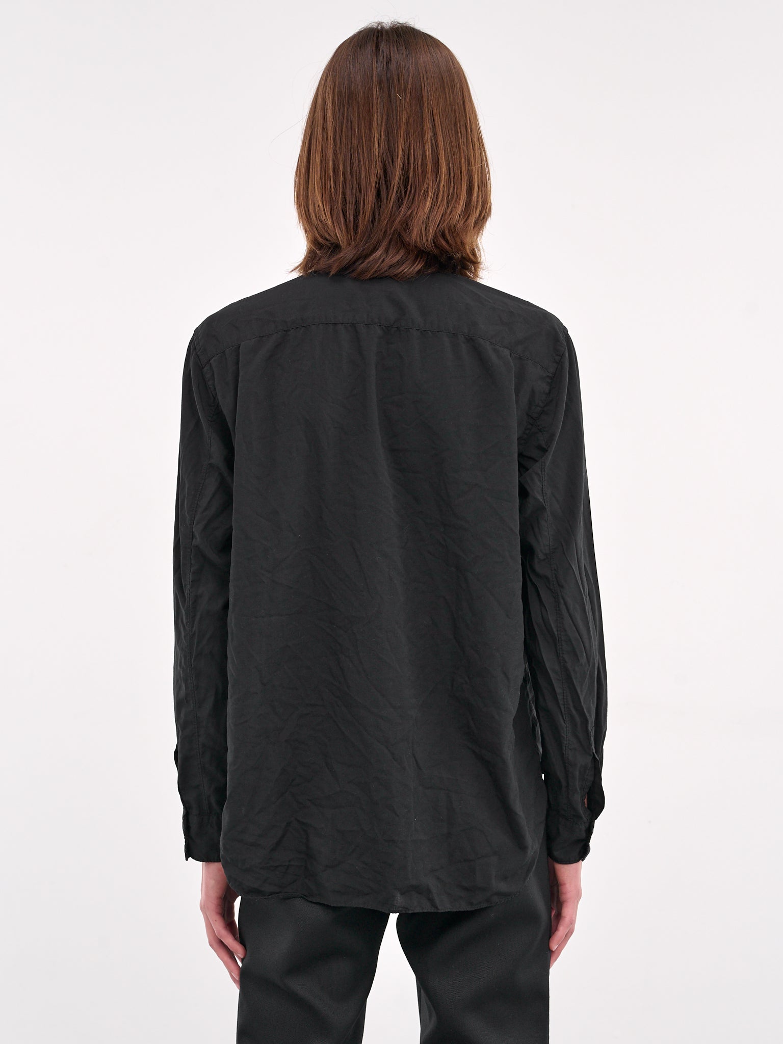 Classic Button-Up Shirt (PO-B033-S25-BLACK)