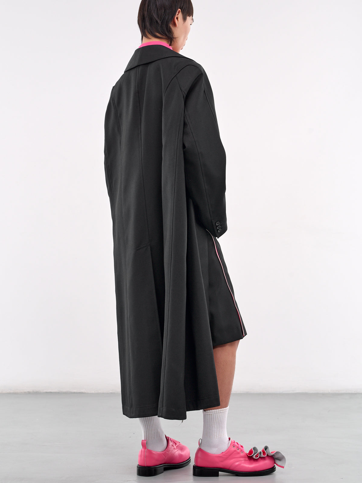 Shawl Collar Coat (PO-C006-BLACK)