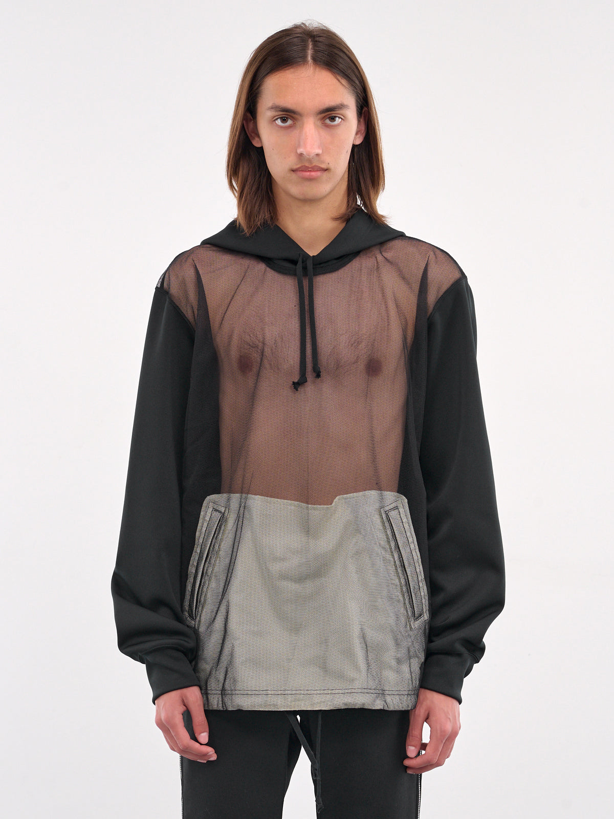 Sheer Hoodie (PO-T030-S25-BLACK)
