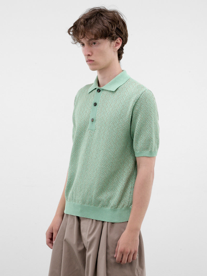 Mint Knit Polo Shirt (POM00626AK00334-MINT-GREEN)
