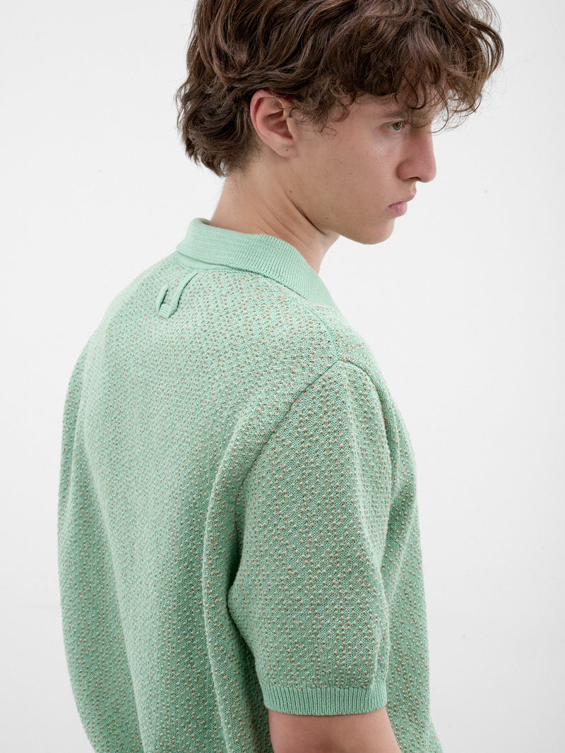 Mint Knit Polo Shirt (POM00626AK00334-MINT-GREEN)