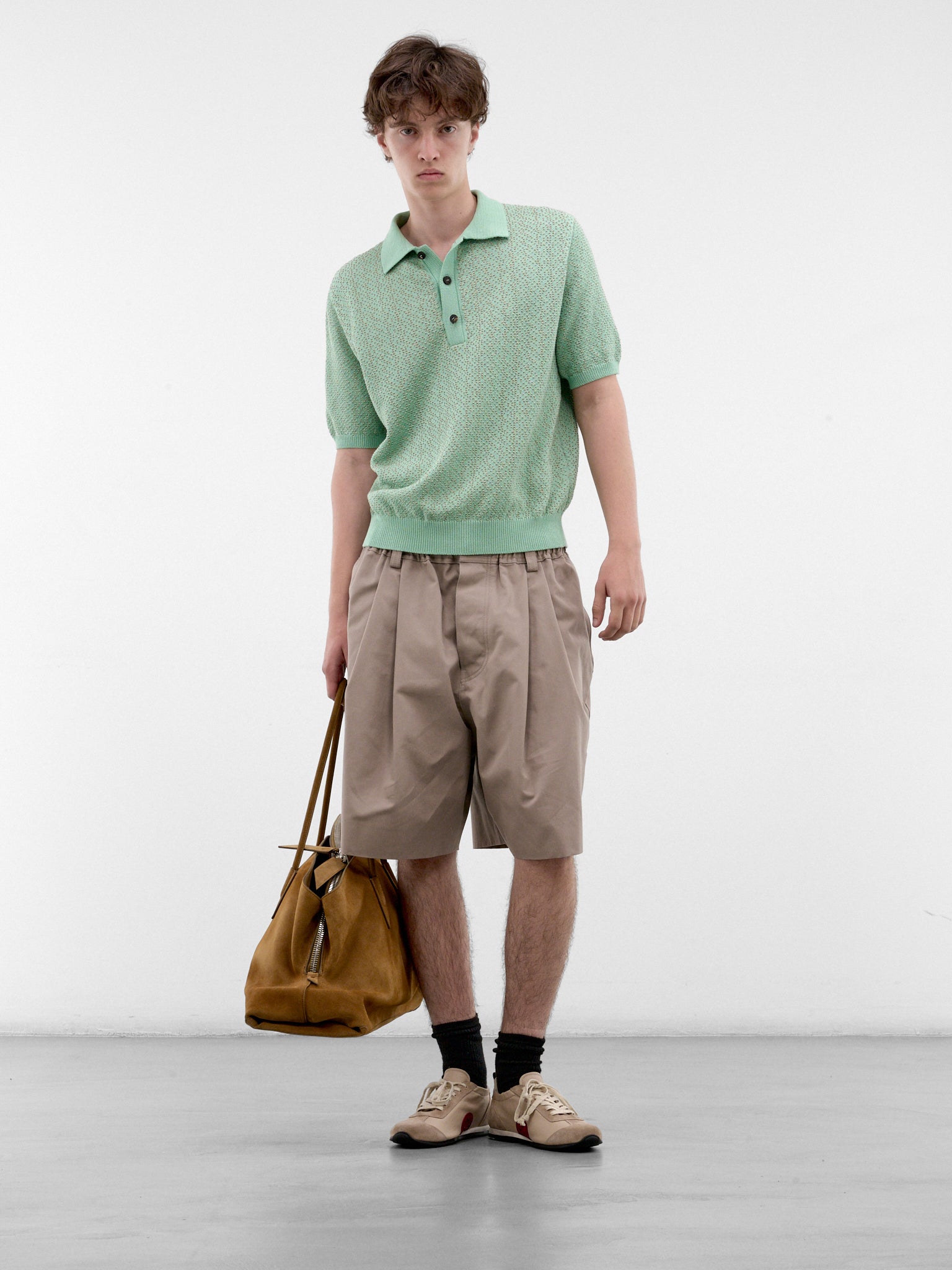 Mint Knit Polo Shirt (POM00626AK00334-MINT-GREEN)