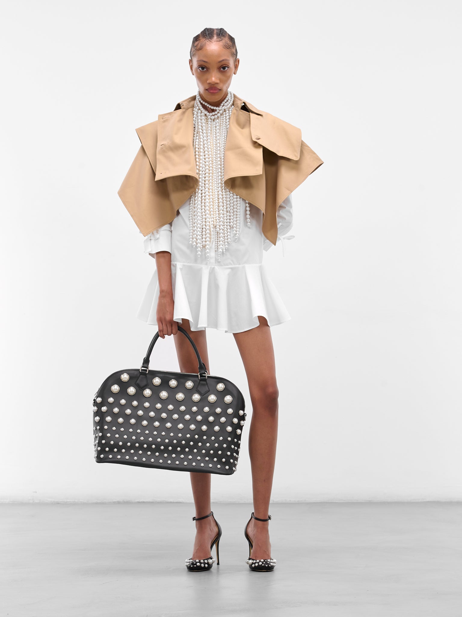brognano shirt dress BROGNANO white shirt dress
