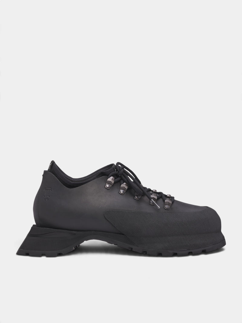 Poyana Black Leather Shoes (POYANA-BLACK)