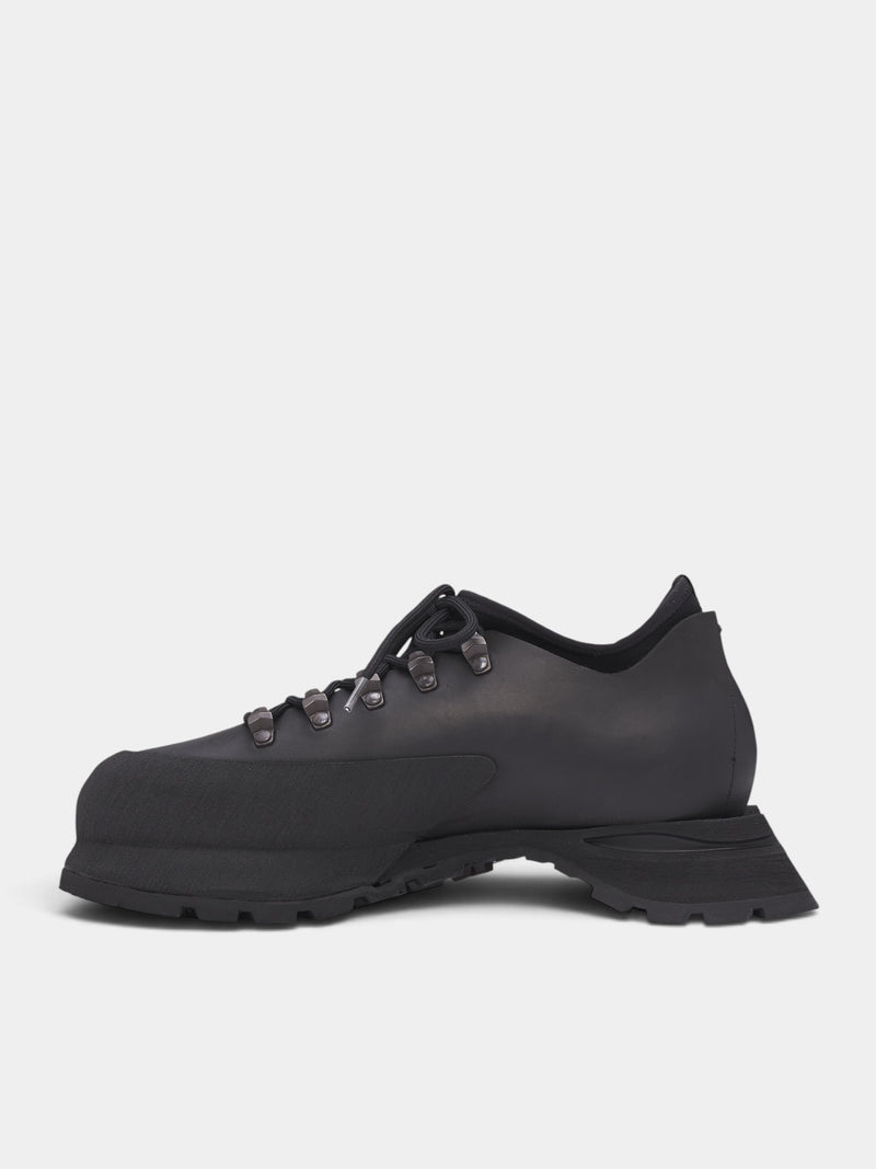 Poyana Black Leather Shoes (POYANA-BLACK)