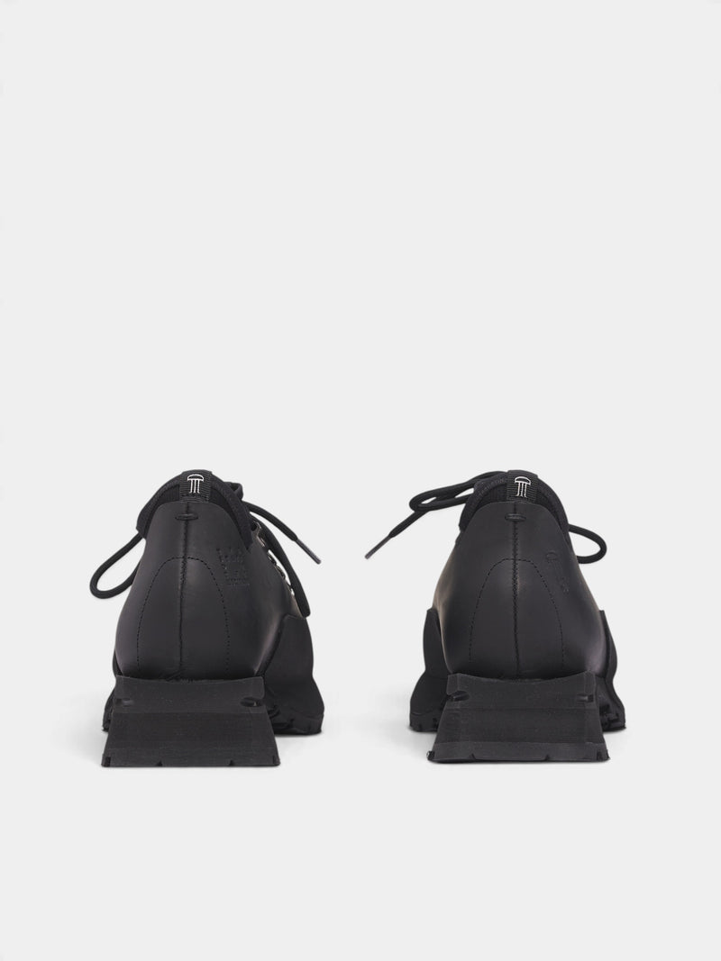 Poyana Black Leather Shoes (POYANA-BLACK)