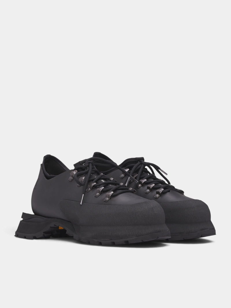 Poyana Black Leather Shoes (POYANA-BLACK)
