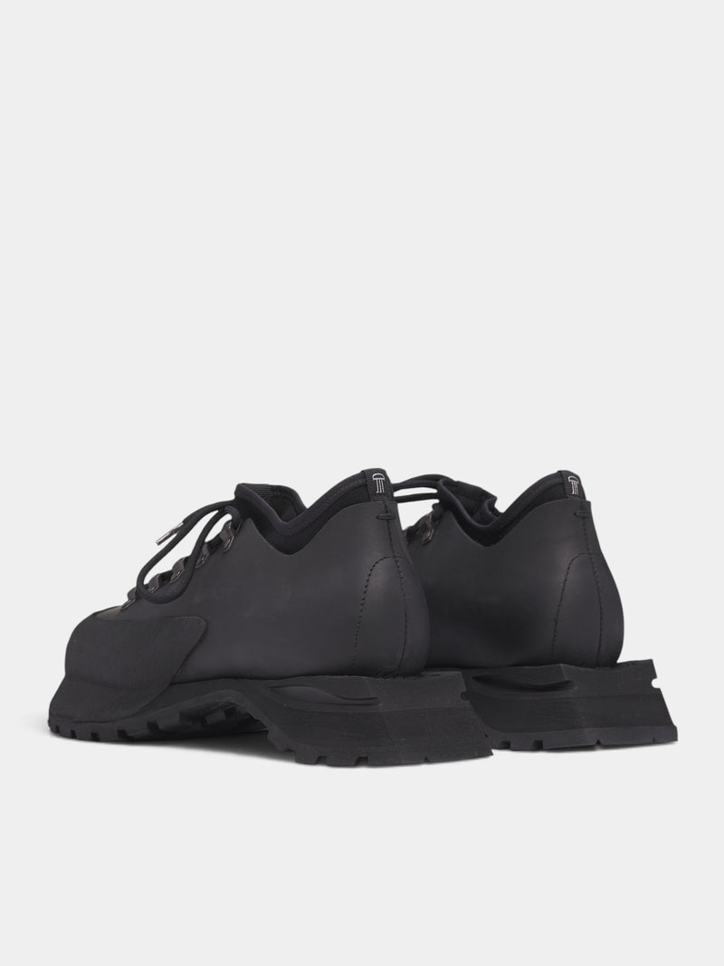 Poyana Black Leather Shoes (POYANA-BLACK)