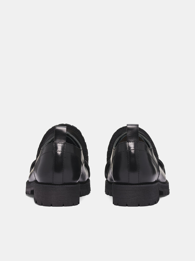 CDG x KLG Crushed Toe Derbies (PP-K102-001-BLACK)