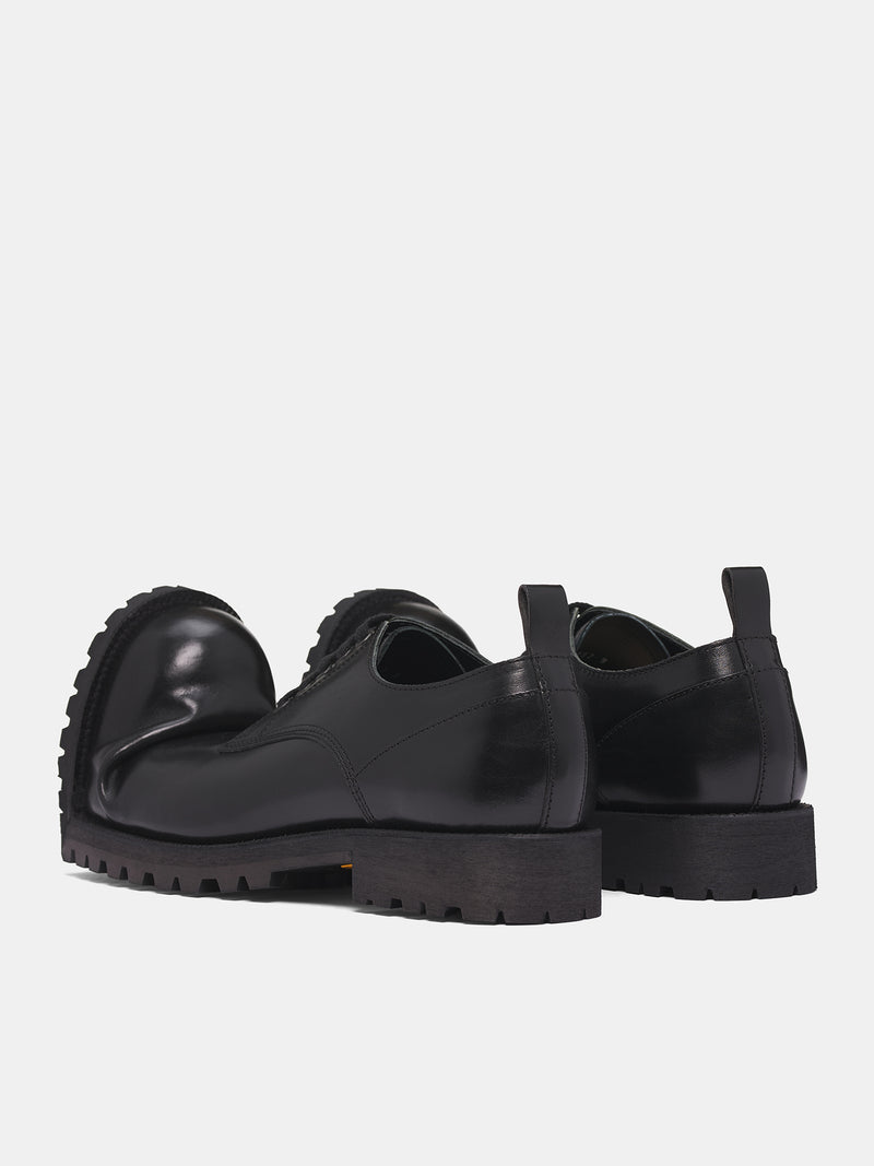 CDG x KLG Crushed Toe Derbies (PP-K102-001-BLACK)