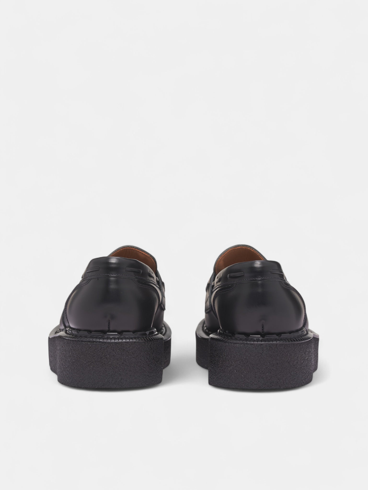 George Cox Leather Tassel Loafers (PP-K104-001-1-BLACK)
