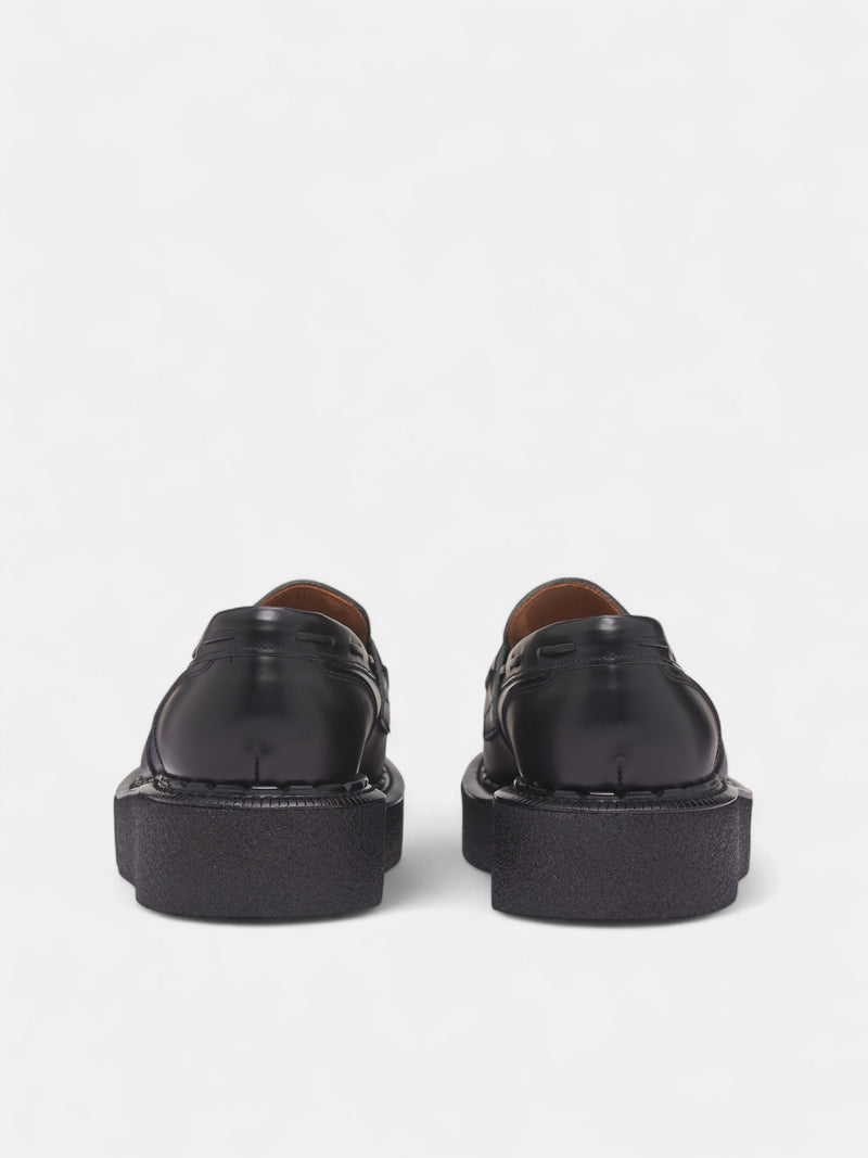 George Cox Leather Tassel Loafers (PP-K104-001-1-BLACK)