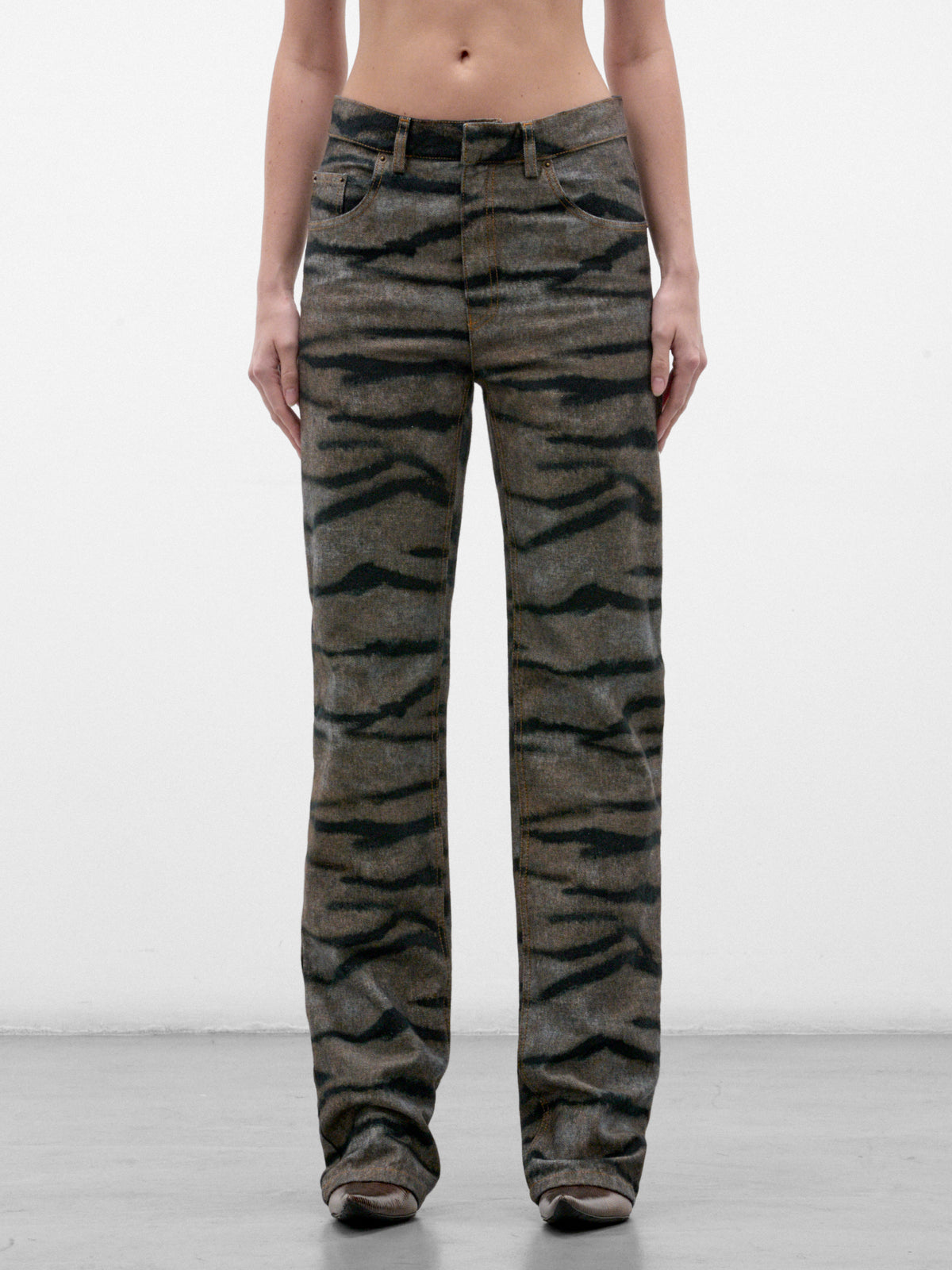 Zebra Print Denim Jeans (PPFW26DP03320-9977-ZEBRA-BLUE)