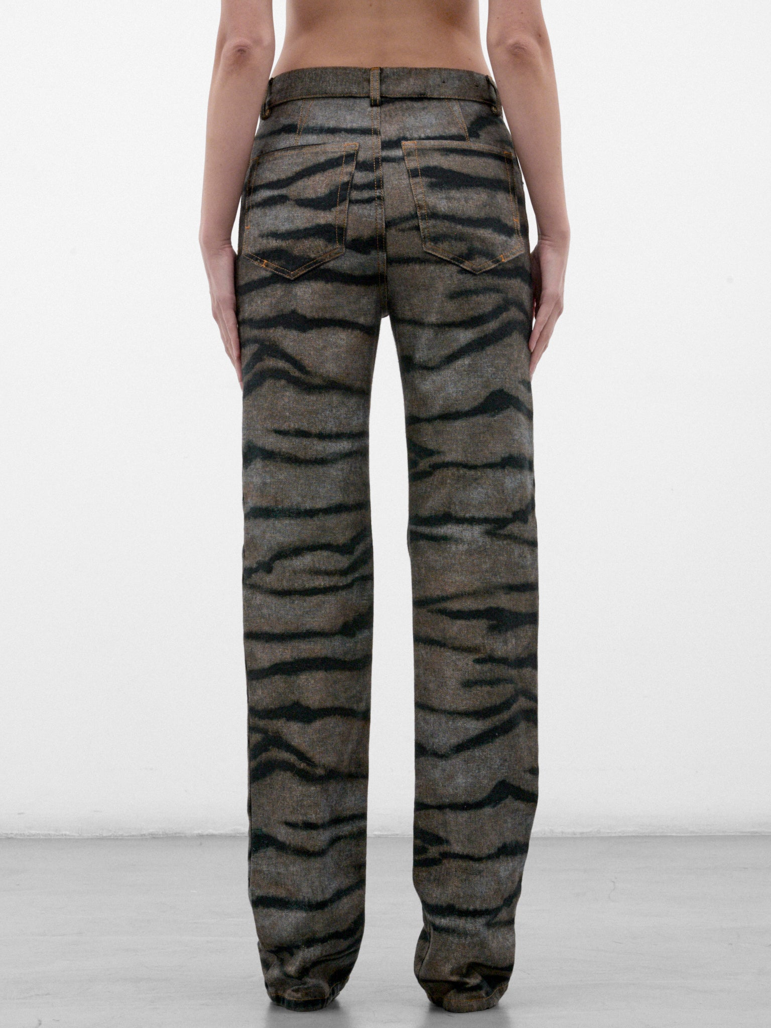 Zebra Print Denim Jeans (PPFW26DP03320-9977-ZEBRA-BLUE)