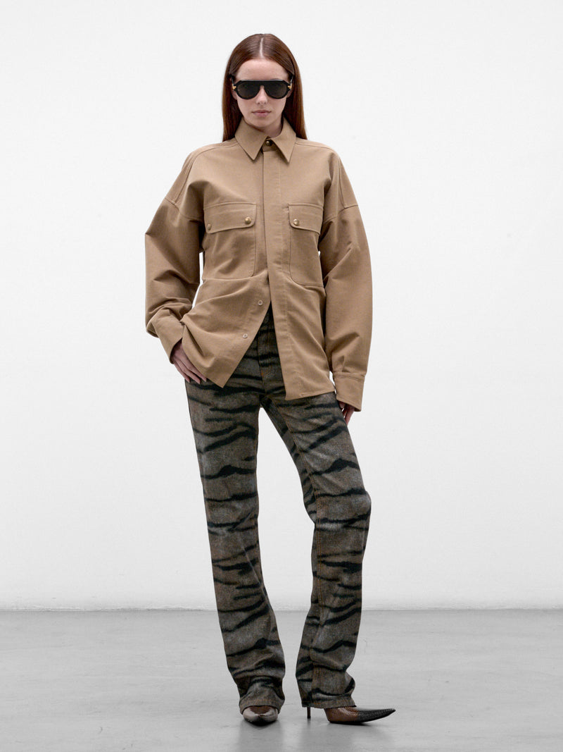 Zebra Print Denim Jeans (PPFW26DP03320-9977-ZEBRA-BLUE)