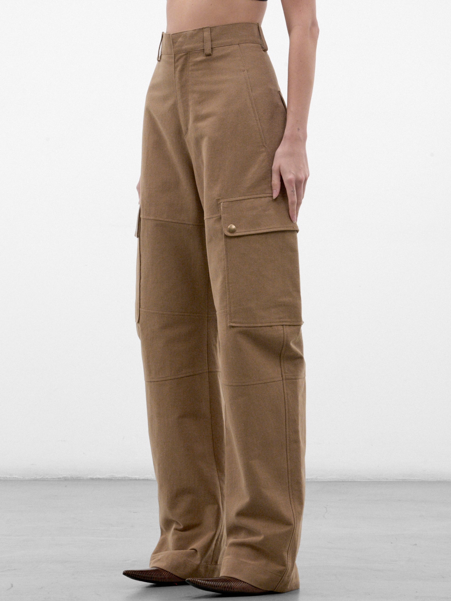Camel Desert Code Cargo Pants (PPFW26PA01808-0003-CAMEL)