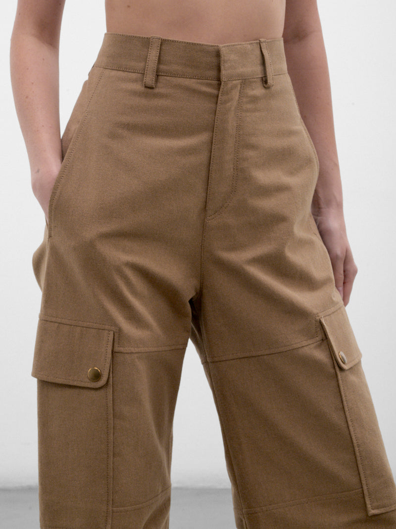Camel Desert Code Cargo Pants (PPFW26PA01808-0003-CAMEL)