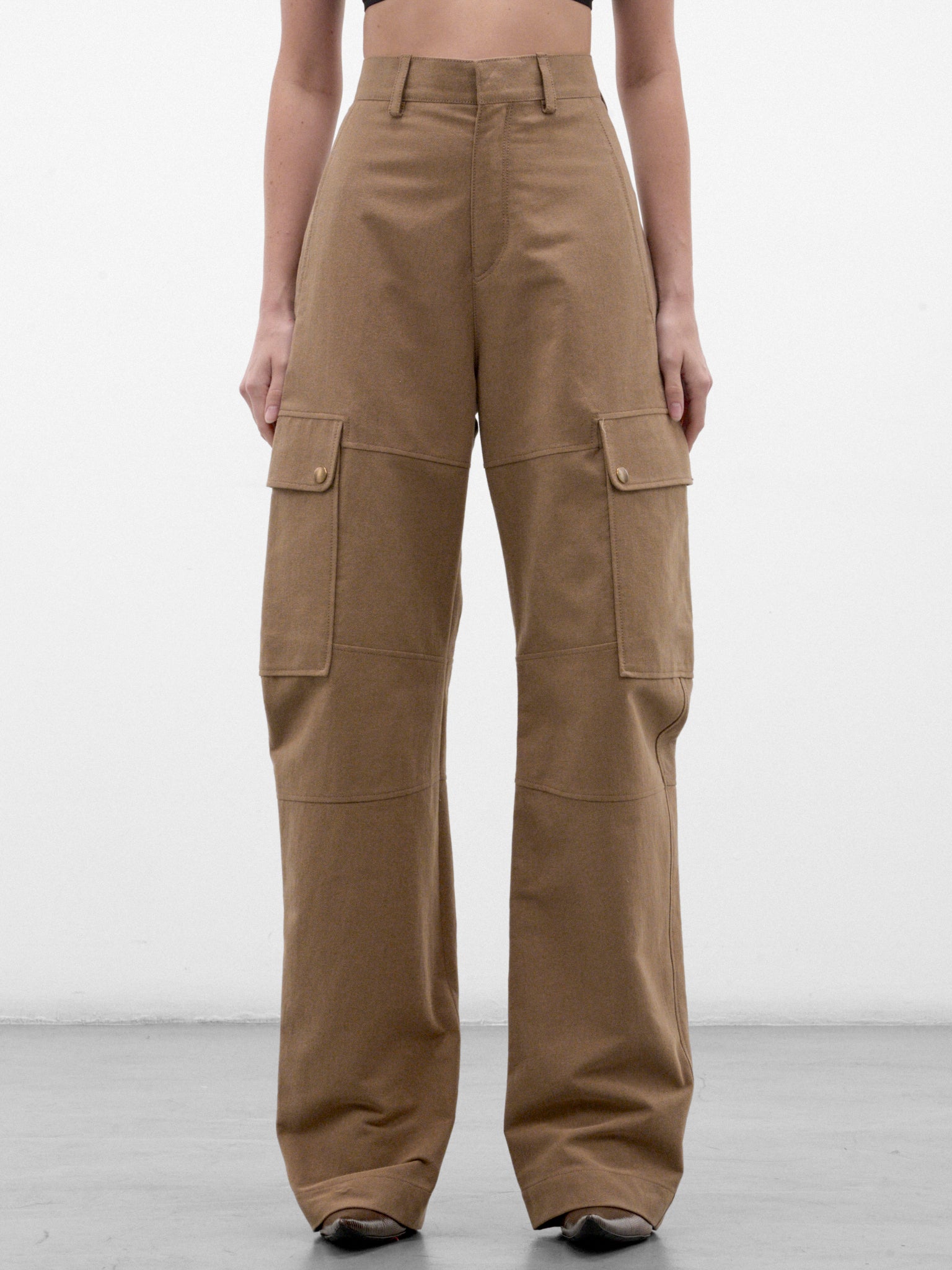 Camel Desert Code Cargo Pants (PPFW26PA01808-0003-CAMEL)