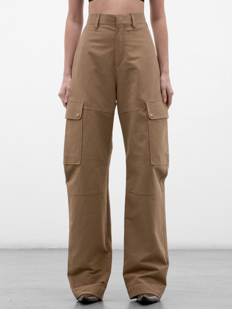 Camel Desert Code Cargo Pants (PPFW26PA01808-0003-CAMEL)