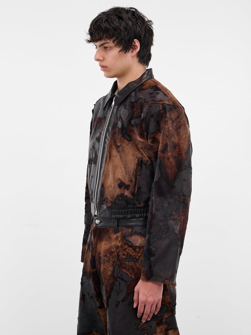 Brown Predator Leather Jacket (PREDATOR-COW-HYDE-BROWN)
