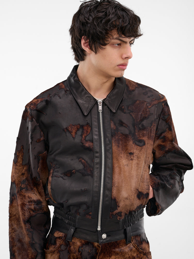 Brown Predator Leather Jacket (PREDATOR-COW-HYDE-BROWN)