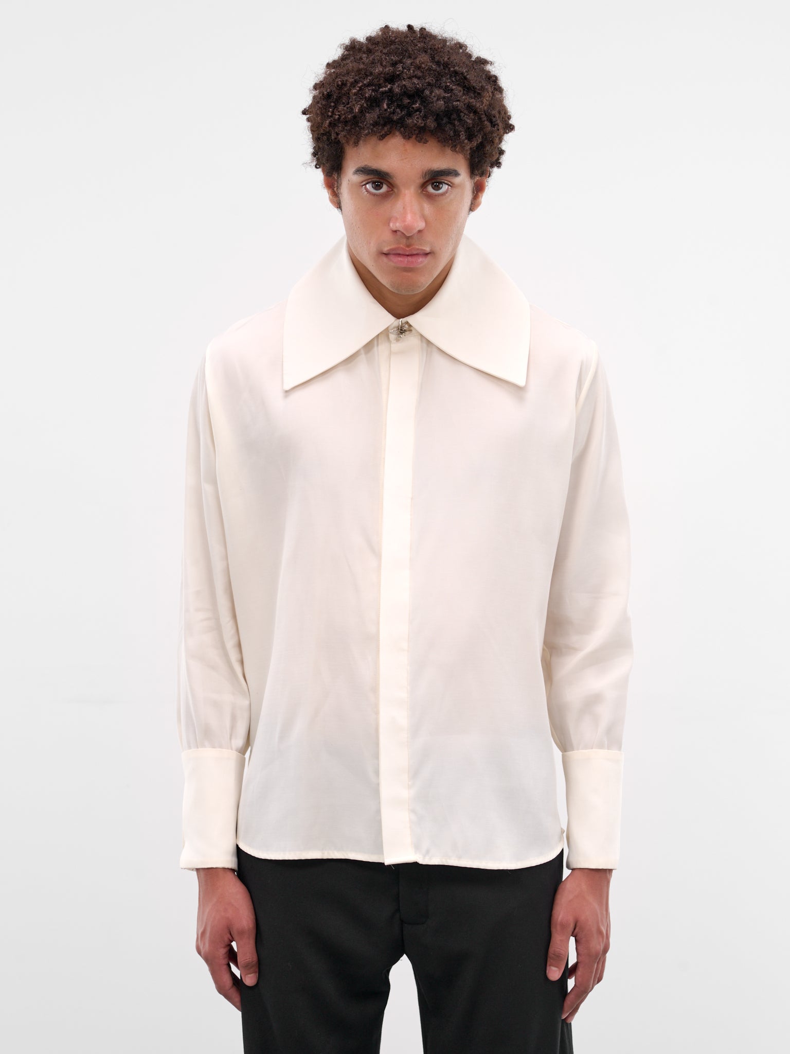 Ivory Princeso Wool-Silk Shirt (PRINCESO-SHIRT-IVORY)