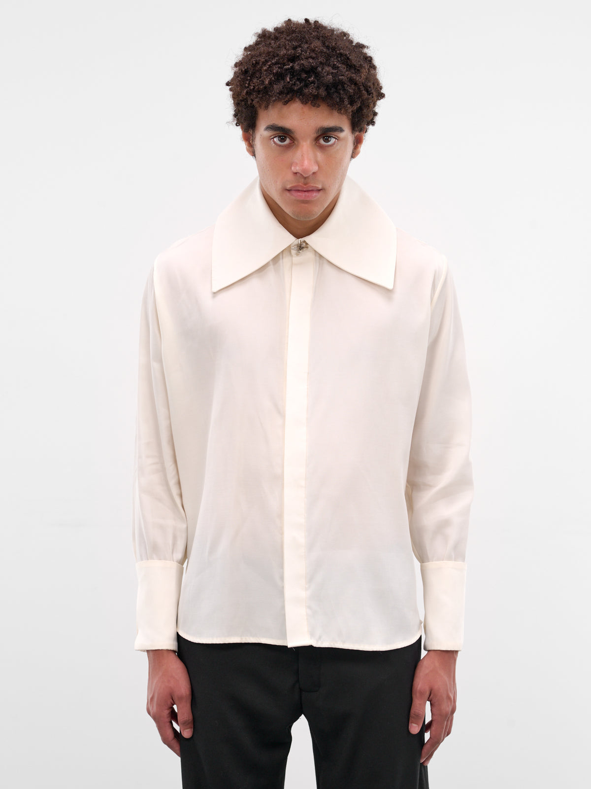 Ivory Princeso Wool-Silk Shirt (PRINCESO-SHIRT-IVORY)