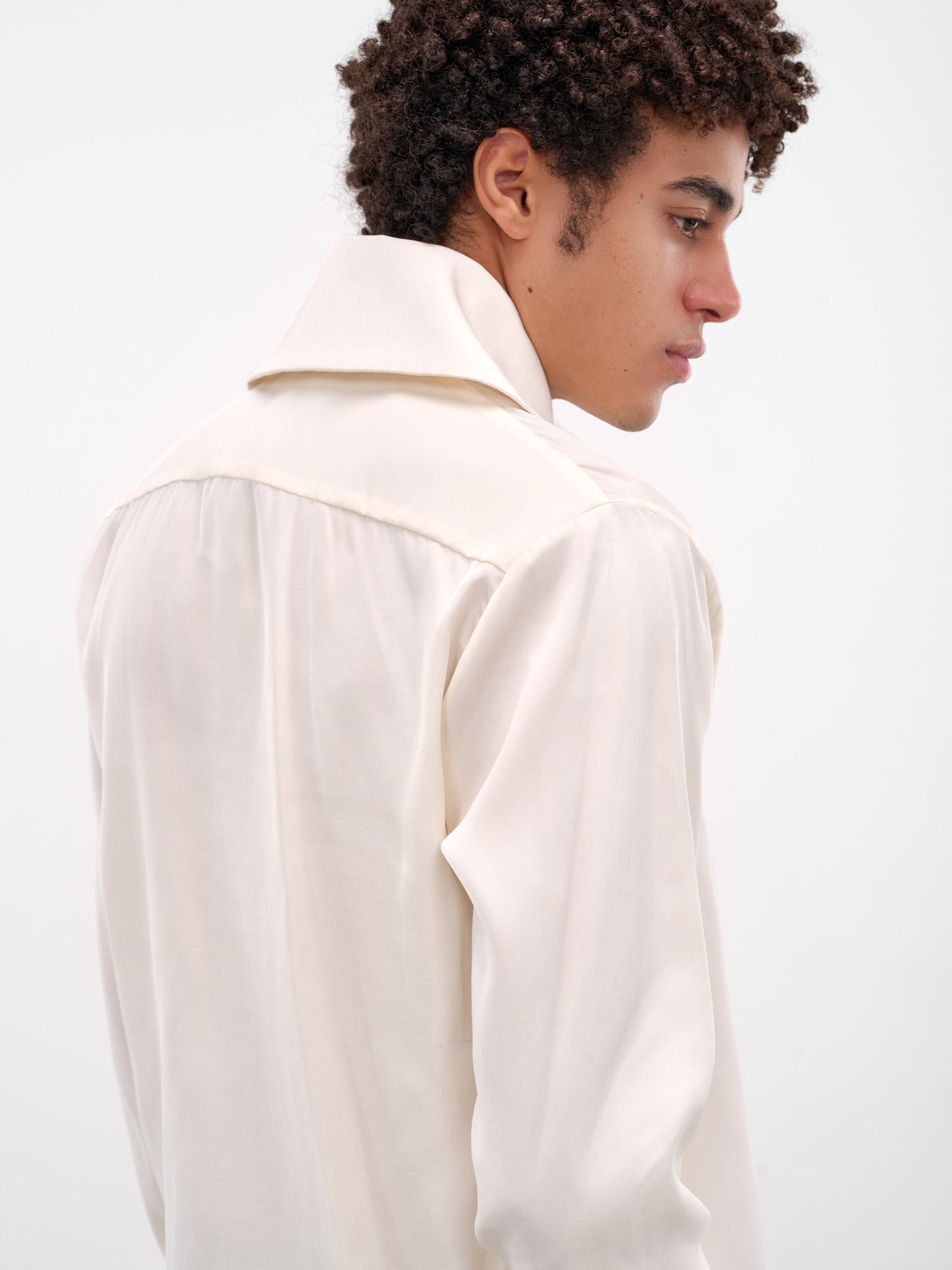 Ivory Princeso Wool-Silk Shirt (PRINCESO-SHIRT-IVORY)