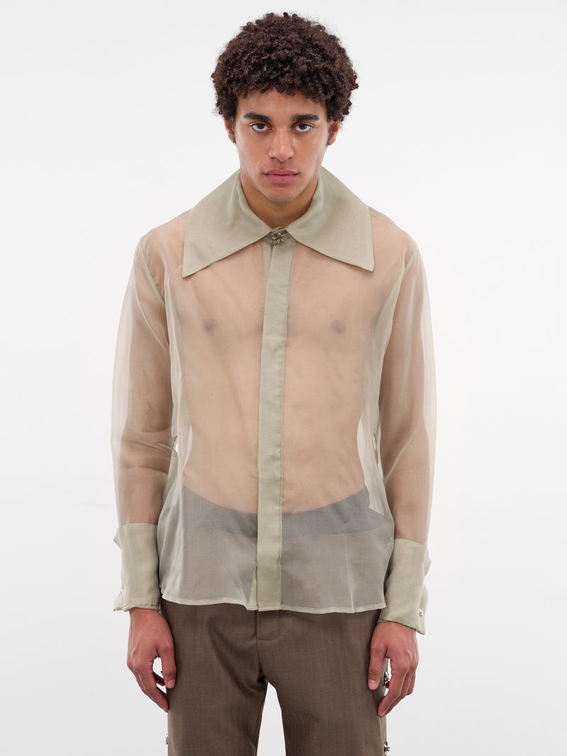 Mint Princeso Sheer Silk Shirt (PRINCESO-SHIRT-PALE-MINT)