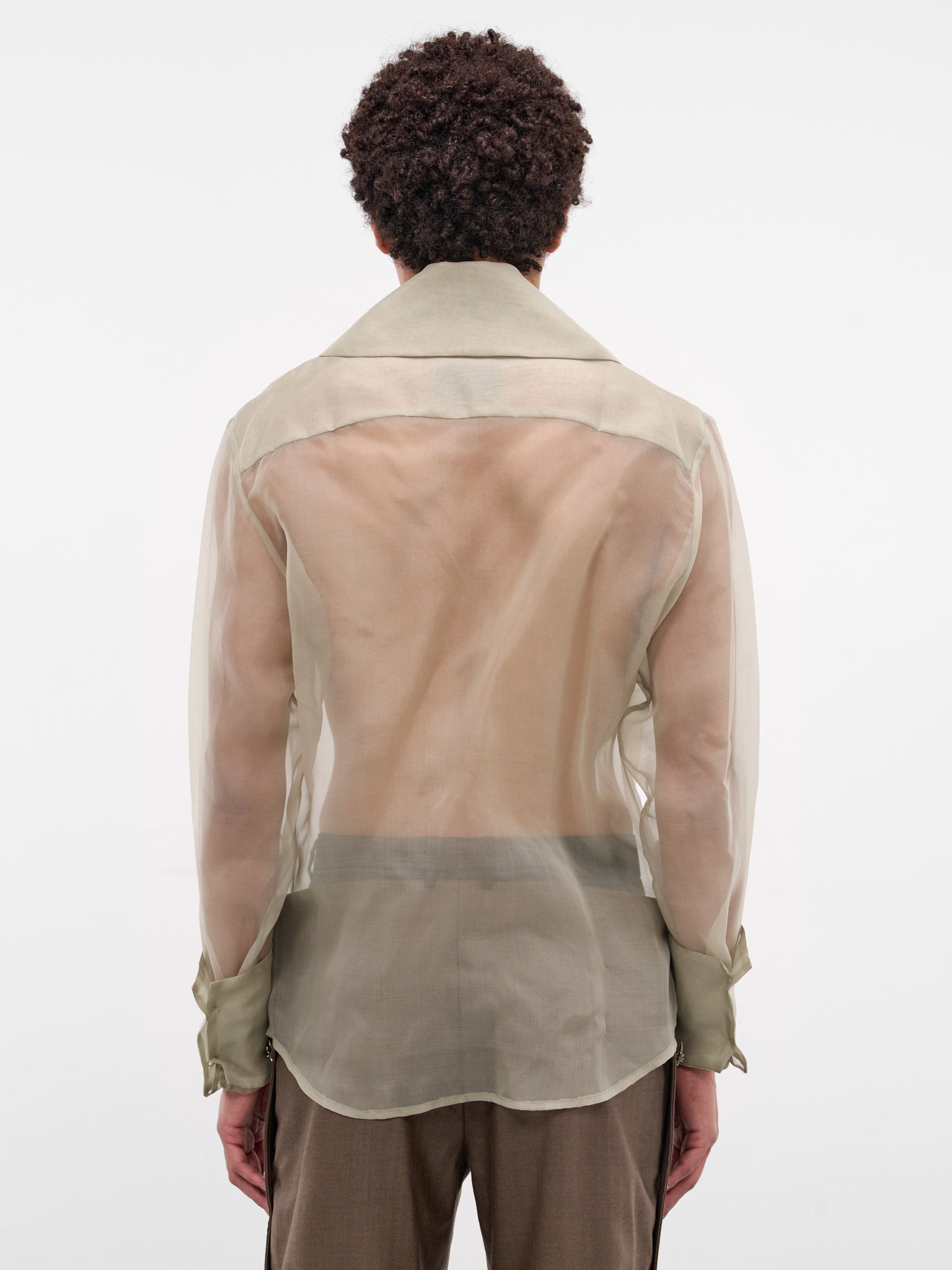 Mint Princeso Sheer Silk Shirt (PRINCESO-SHIRT-PALE-MINT)