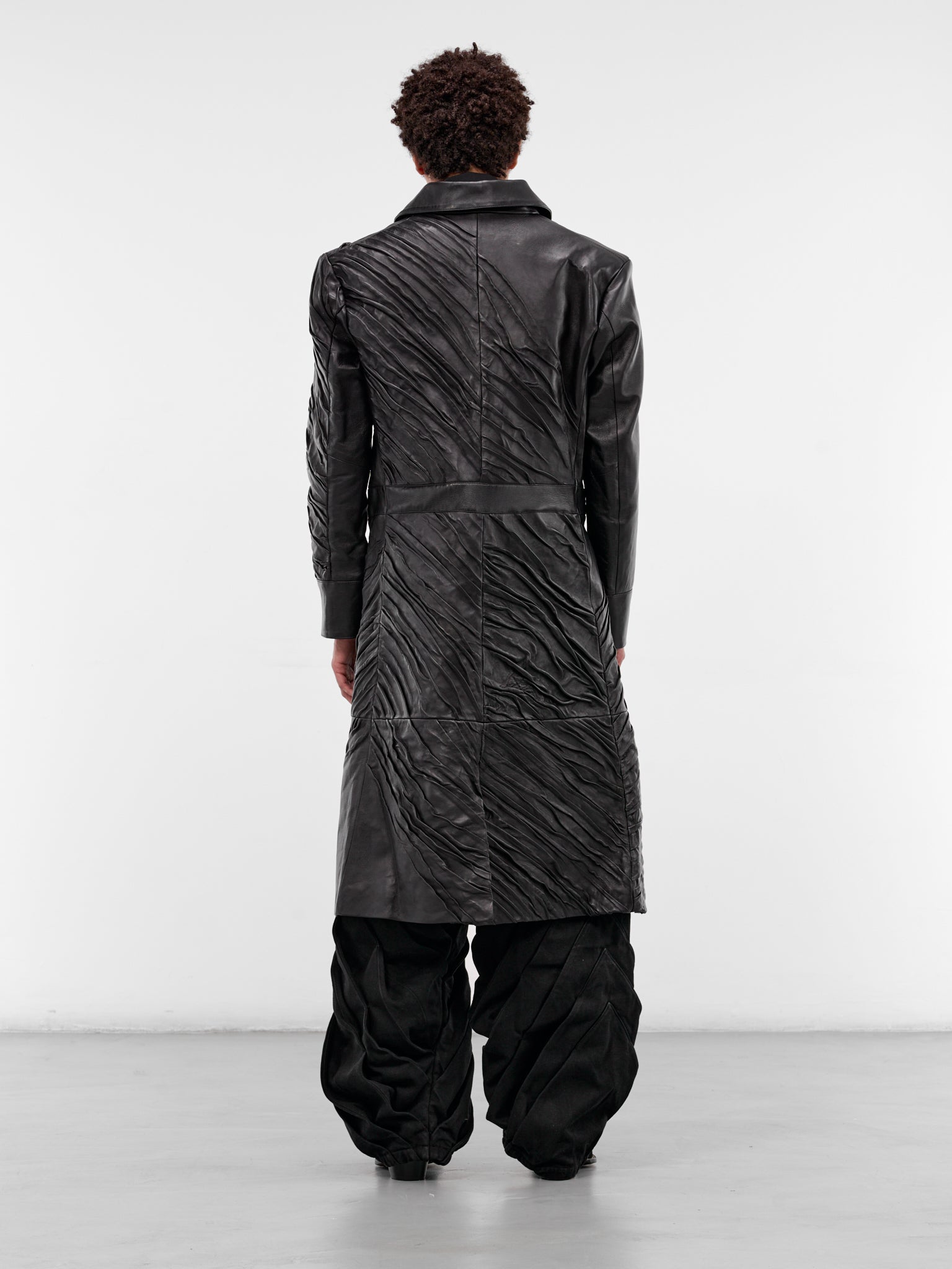 Black Problemas Sheepskin Leather Coat (PROBLEMAS-COAT-BLACK)