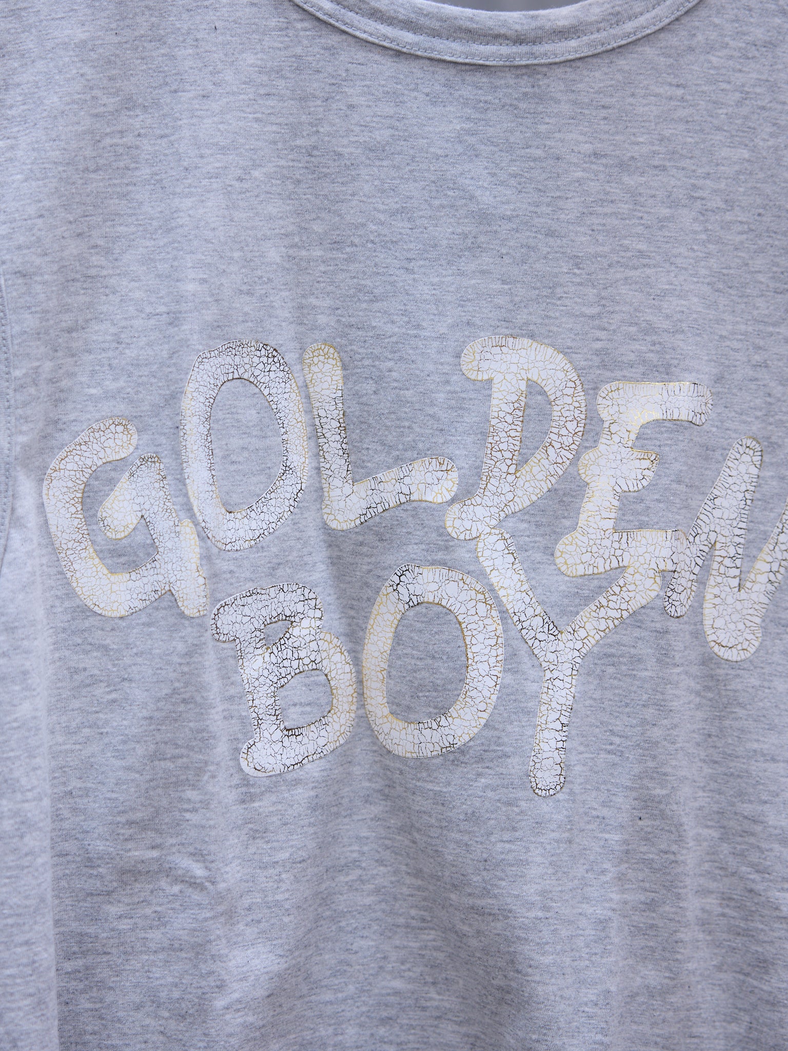 Gray 'Golden Boy' Graphic Tank (PS-T054-051-1)
