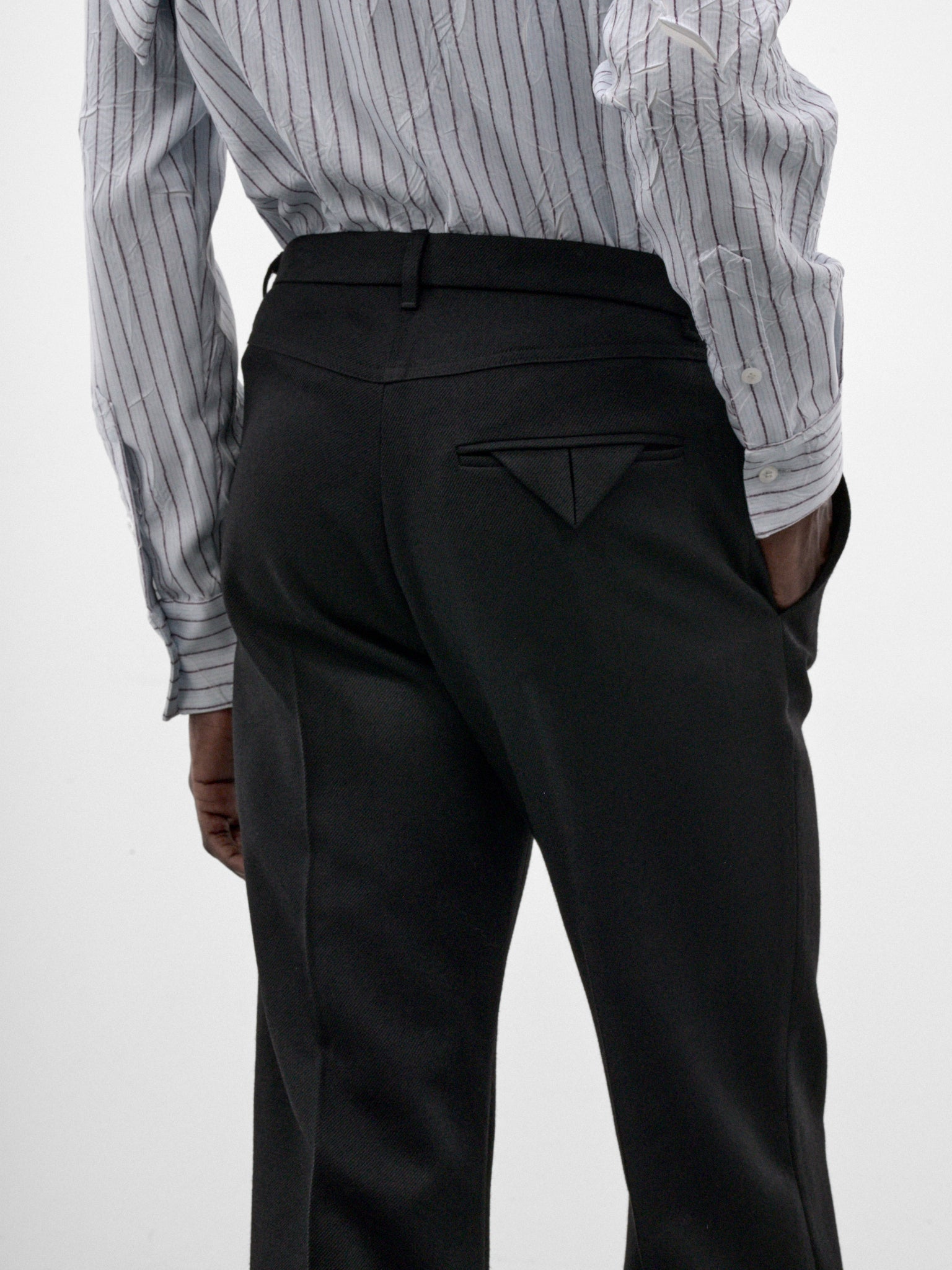 Black Wool Samy Hybrid Trousers (PT-002-A-BLACK)