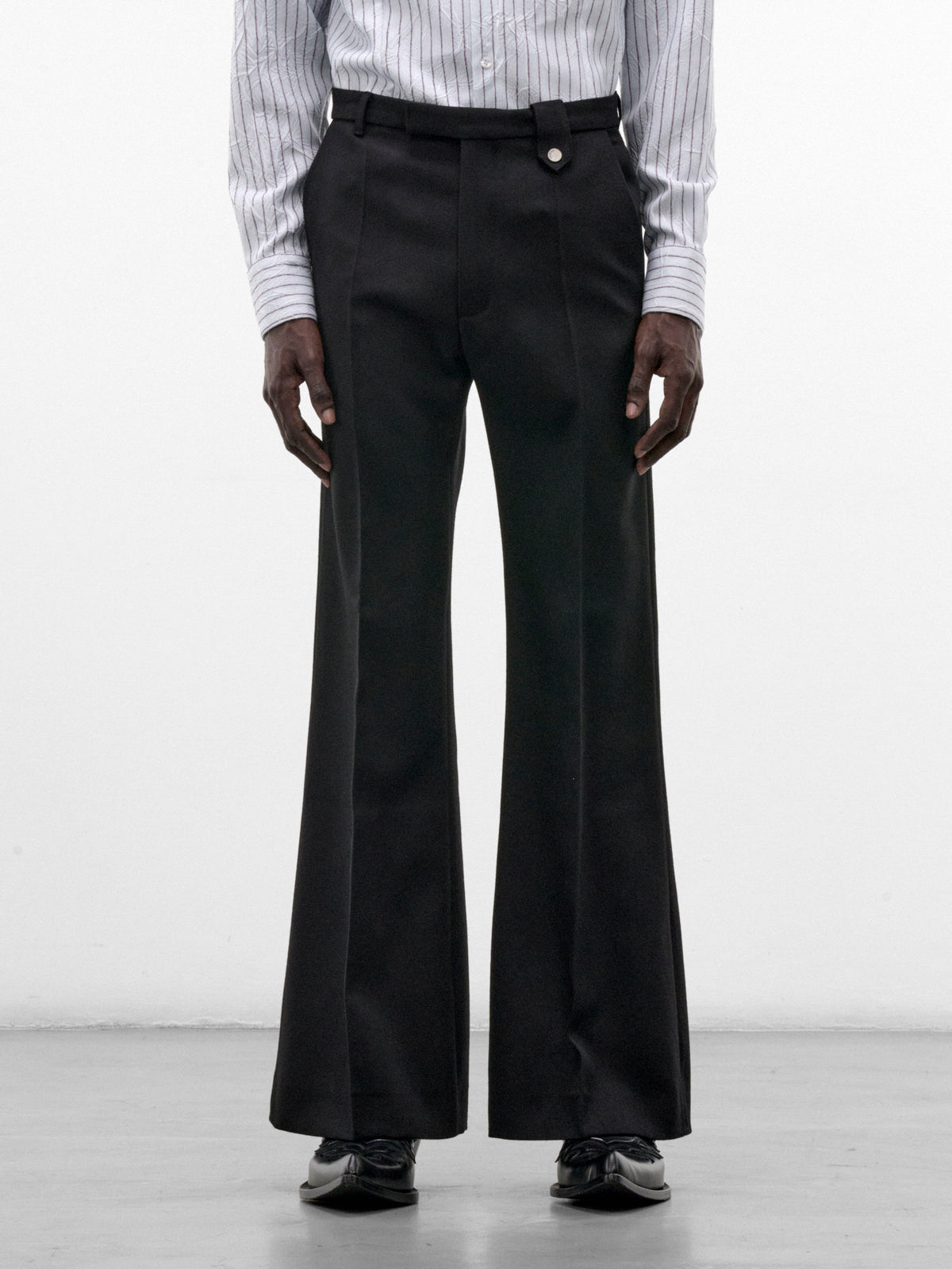 Black Wool Samy Hybrid Trousers (PT-002-A-BLACK)