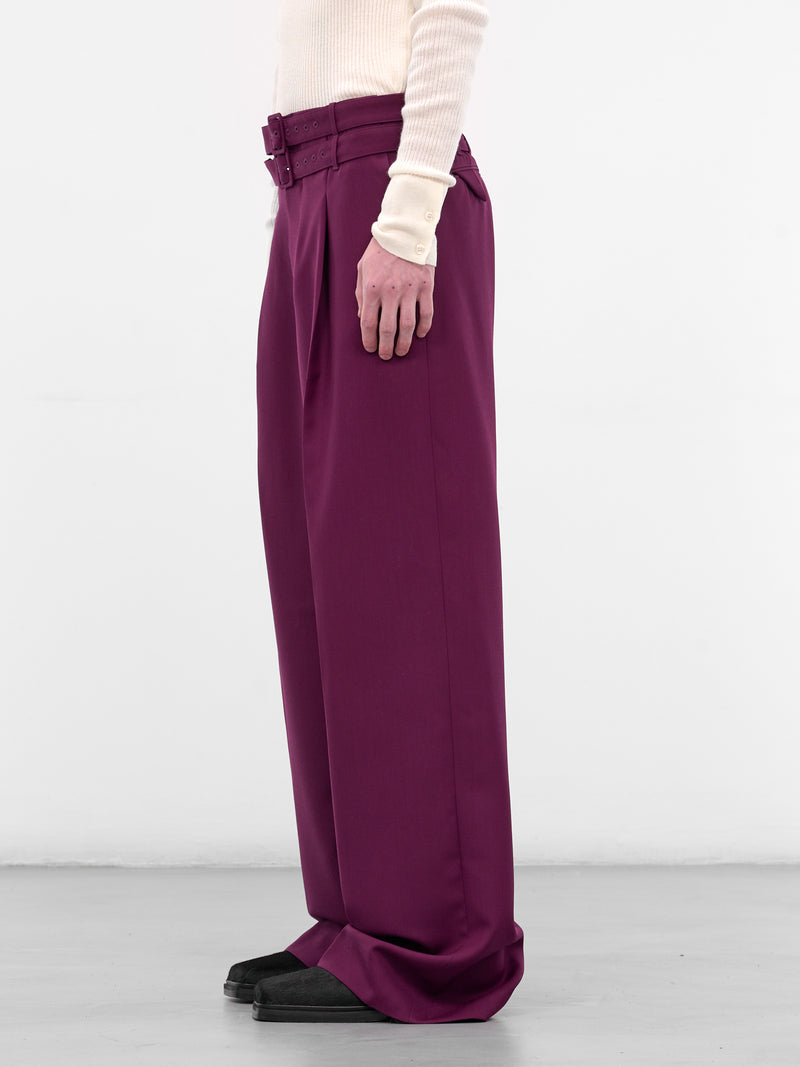Fuchsia Wde Leg Trousers (PT-004-D-FUSCHIA)