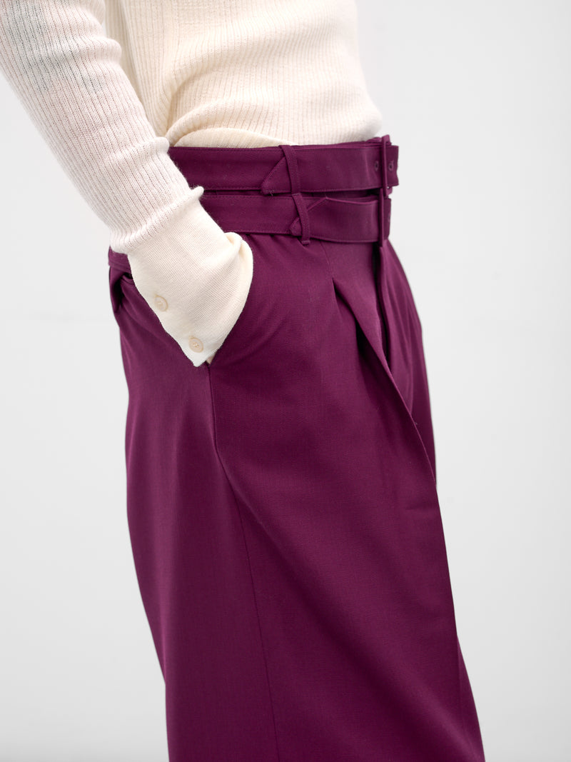 Fuchsia Wde Leg Trousers (PT-004-D-FUSCHIA)