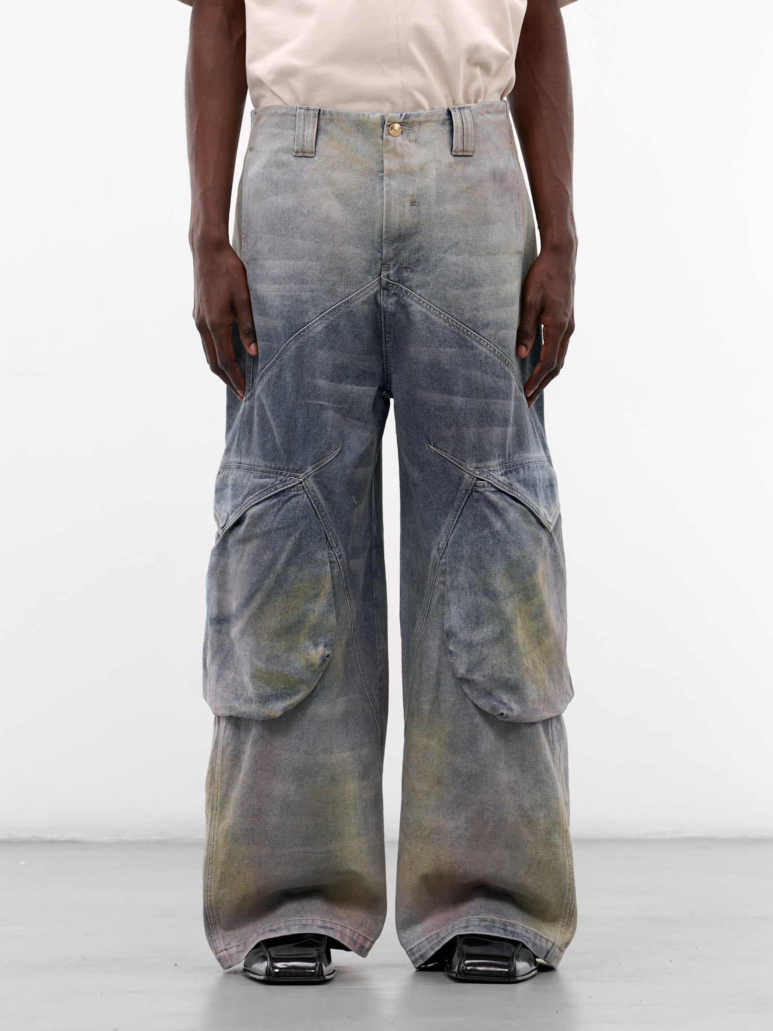 Felix Gradient Cotton Cargo Jeans (PT-07-MLB-MIRROR-LAKE-BLUE)