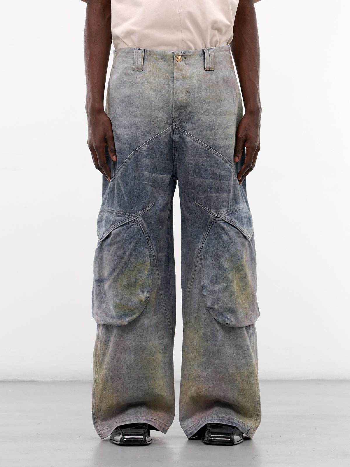 Felix Gradient Cotton Cargo Jeans (PT-07-MLB-MIRROR-LAKE-BLUE)