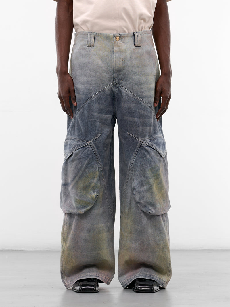 Felix Gradient Cotton Cargo Jeans (PT-07-MLB-MIRROR-LAKE-BLUE)