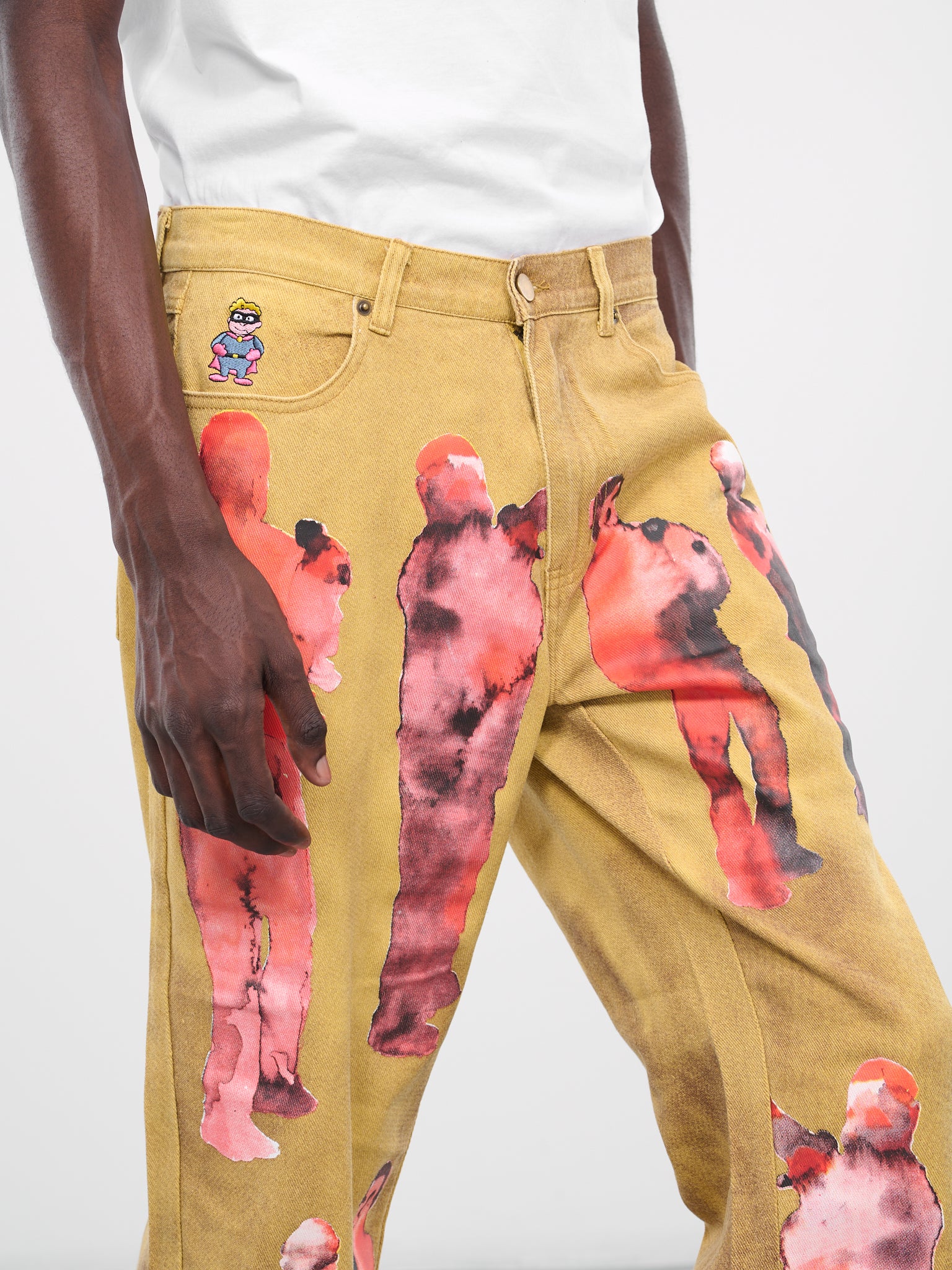 Performers Distressed Jeans (PT-6-YELLOW)