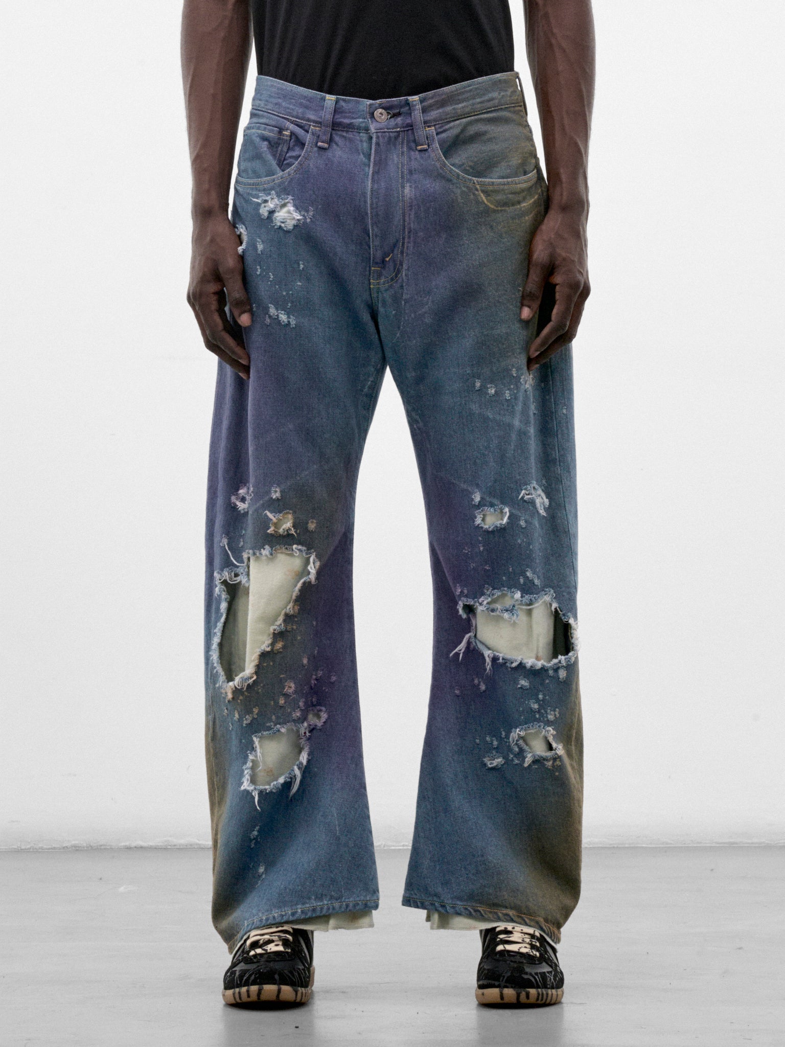 Indigo Halation Flare Denim Jeans (PT-SV-NRA-1003-INDIGO)