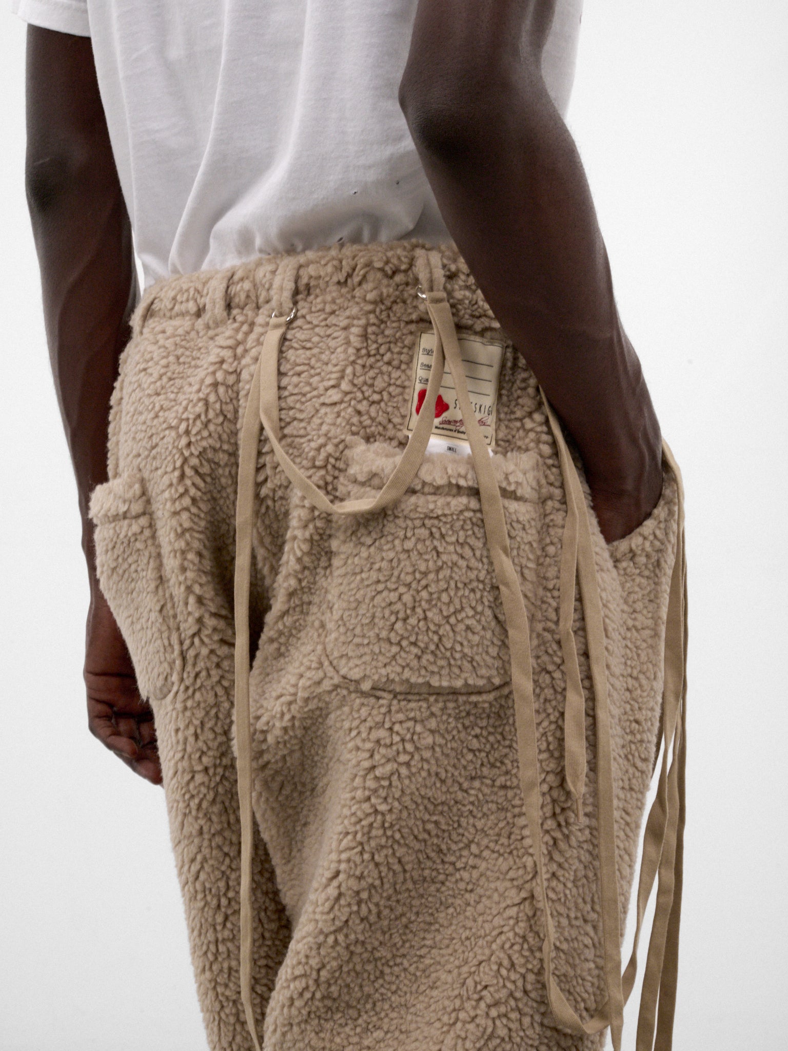 Wool Boa Pajama Trousers (PT-SV-NRA-1012-BROWN)
